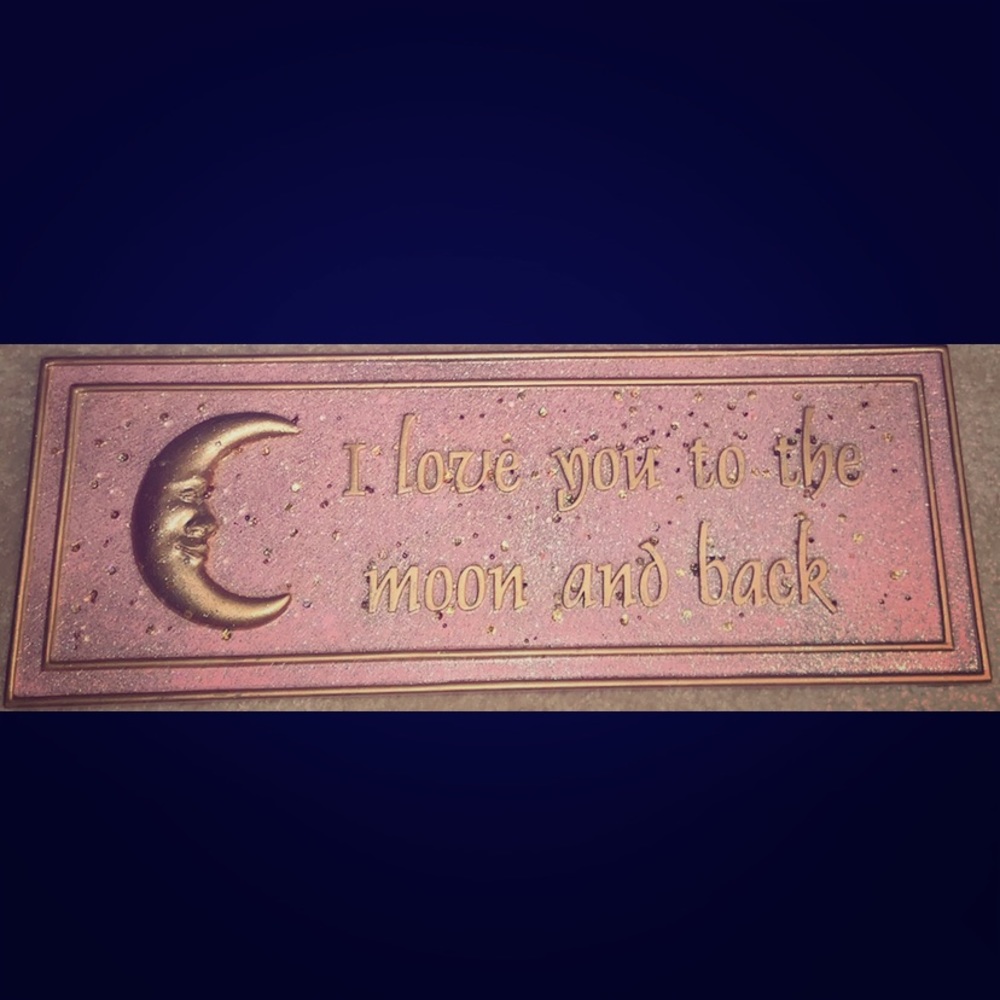 Sparkling pink bedroom sign🌜✨❤️